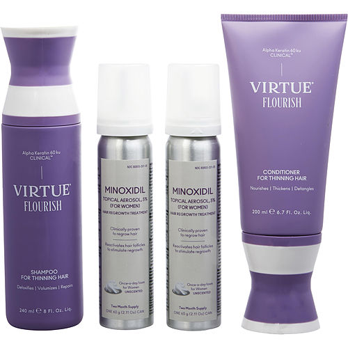 Virtue Virtue Flourish Nightly Intensive Hair Growth Treatment 3 Month Supply For Unisex