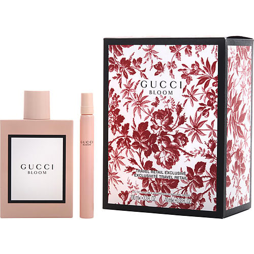Gucci Gucci Bloom Eau De Parfum Spray 3.3 Oz & Eau De Parfum Spray 0.33 Oz Mini
