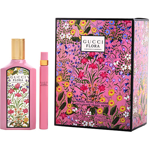 Guccigucci Flora Gorgeous Gardeniaeau De Parfum Spray 3.3 Oz & Eau De Parfum Spray 0.33 Oz Mini