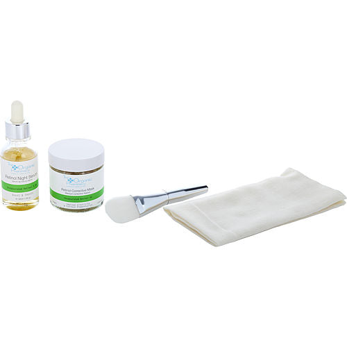 The Organic Pharmacythe Organic Pharmacyovernight Repair Kit: Retinol Night Serum 30Ml + Retinol Corrective Mask 60Ml + Organic Muslin Cloth + Perfect Mask Brush --4Pcs