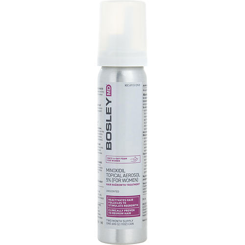 Bosleybosleybosleymd Hair Regrowth Treatment For Women Minoxidil Topical Aerosol 5% - Two Month Supply 2.11 Oz (Foam)