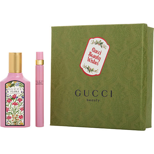 Gucci Gucci Flora Gorgeous Gardenia Eau De Parfum Spray 1.6 Oz & Eau De Parfum Spray 0.33 Oz Mini For Women