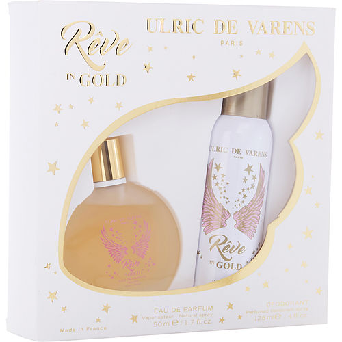 Ulric De Varens Reve In Gold Eau De Parfum Spray 1.7 Oz & Deodorant Spray 4.2 Oz