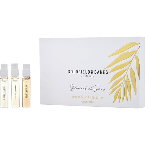 Goldfield & Banks Goldfield & Banks Variety Botanical Series Collection With Island Lush & Silky Woods & Purple Suede And All Are Perfume Concentrate Spray Vials For Unisex