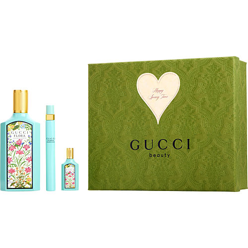 Guccigucci Flora Gorgeous Jasmineeau De Parfum Spray 3.3 Oz & Eau De Parfum Spray 0.34 Oz & Eau De Parfum 0.17 Oz Mini