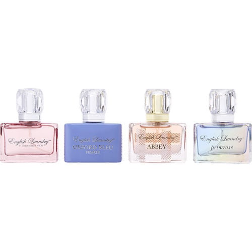 English Laundry English Laundry Variety 4 Piece Womens Variety With Signature & Oxforx Bleu & Abbey & Primrose And All Are Eau De Parum 0.68 Oz