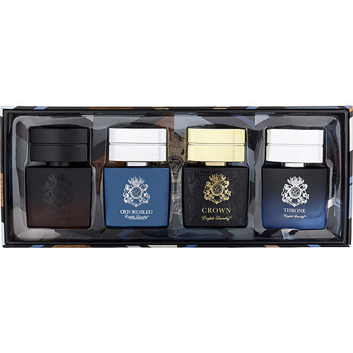 English Laundry English Laundry Variety 4 Piece Mens Variety With Armour & Oxforx Bleu & Crown & Throne And All Are Eau De Parum 0.68 Oz
