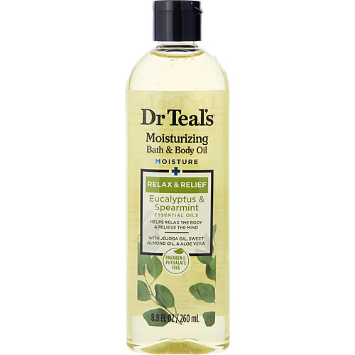 Dr. Teal'Sdr. Teal'Smoisturizing Bath & Body Oil - Moisture+ Rejuvenating Eucalyptus & Spearmint Essential Oils --260Ml/8.8Oz