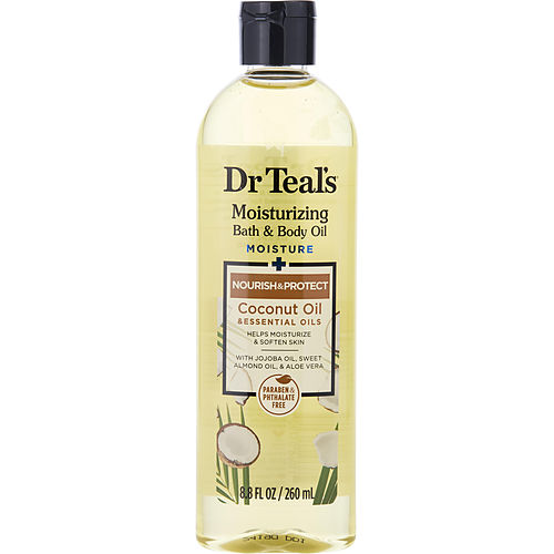 Dr. Teal'Sdr. Teal'Smoisturizing Bath & Body Oil - Moisture+ Nourishing Coconut Oil & Essential Oils --260Ml/8.8Oz