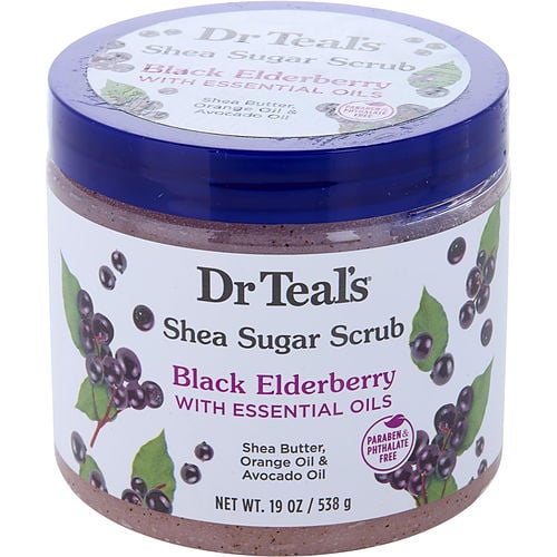 Dr. Teal'S Dr. Teal'S Shea Sugar Scrub - Black Elderberry With Essential Oils --538G/19Oz For Unisex