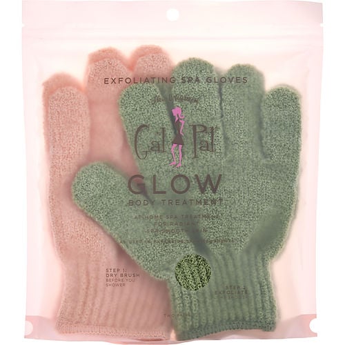 Spa Accessoriesspa Accessoriesspa Sister Twin Exfoliating Gloves Treatment (Peach & Green)