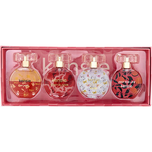 Kensie Kensie Variety 4 Pc Women'S Coffret With So Pretty & Rosy Bloom & Buttercup Babe & Zest For Life And All Are Eau De Parfum Spray 0.68 Oz