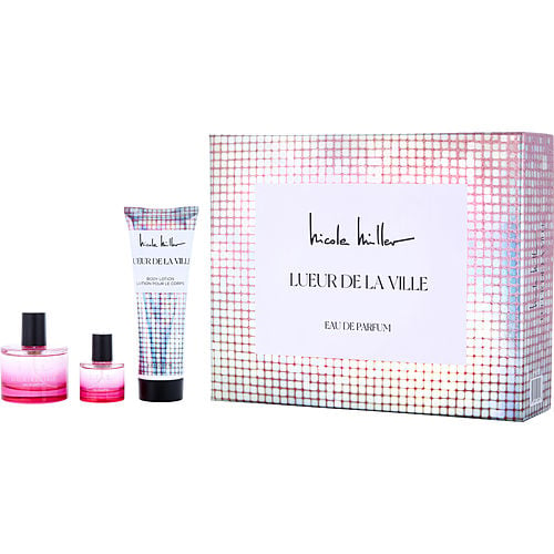 Nicole Miller Nicole Miller Lueur De La Ville Eau De Parfum Spray 3.4 Oz & Body Lotion 6.8 Oz & Eau De Parfum Spray 0.68 Oz For Women