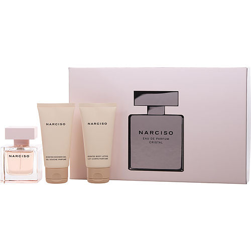 Narciso Rodrigueznarciso Rodriguez Narciso Cristaleau De Parfum Spray 1.7 Oz & Body Lotion 1.7 Oz & Shower Gel 1.7 Oz (Christmas 2023 Edition)