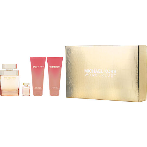 Michael Korsmichael Kors Wonderlusteau De Parfum Spray 3.4 Oz & Body Lotion 3.4 Oz & Shower Gel 3.4 Oz & Eau De Parfum 0.13 Oz Mini