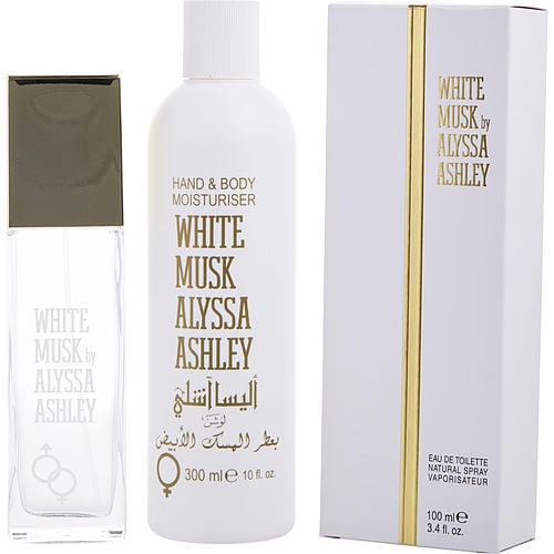 Alyssa Ashleyalyssa Ashley White Muskedt Spray 3.4 Oz & Hand & Body Moisturizer 10 Oz