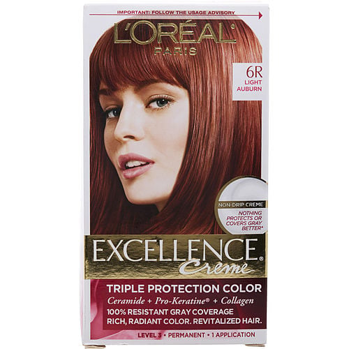 L'Oreal L'Oreal Excellence Creme Permanent Hair Color - # 6R Light Auburn