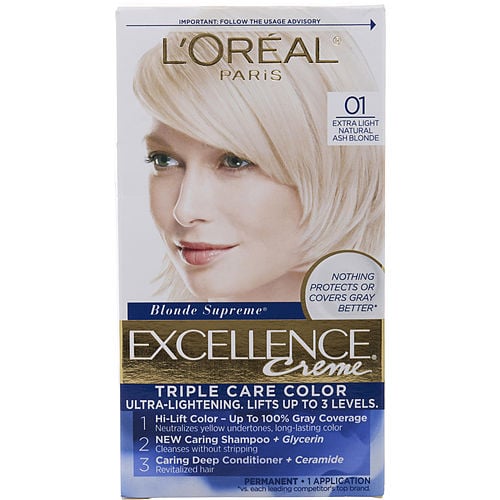 L'Oreal L'Oreal Excellence Creme Permanent Hair Color - # 01 Extra Light Natural Ash Blonde