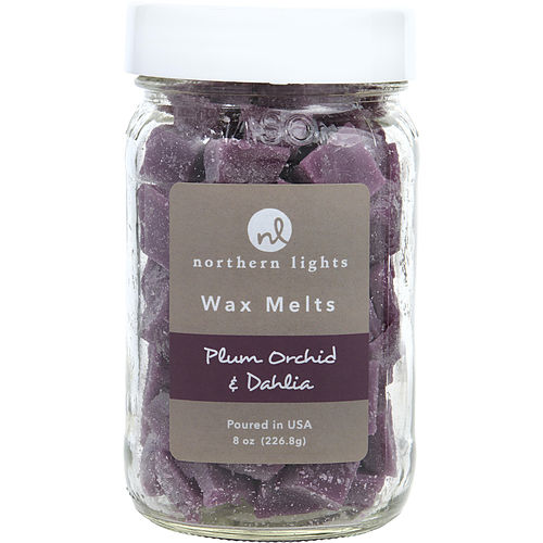Northern Lights Plum Orchid & Dahlia Simmering Fragrance Chips - 7 Oz Jar Containing 100 Melts