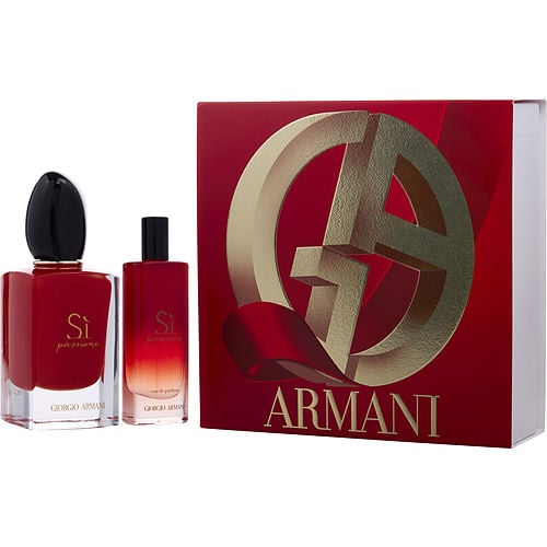 Giorgio Armani Armani Si Passione Eau De Parfum Spray 1.7 Oz & Eau De Parfum Spray 0.50 Oz
