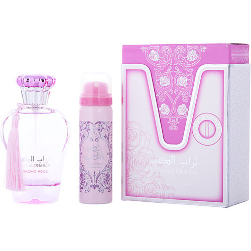 Ard Al Zaafaran Ard Al Zaafaran Turab Al Dhahab Amazing Rose Eau De Parfum Spray 3.4 Oz & Deodorant 1.7 Oz For Unisex