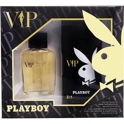 Playboy Playboy Vip Edt Spray 2 Oz & Shower Gel & Shampoo 8.4 Oz