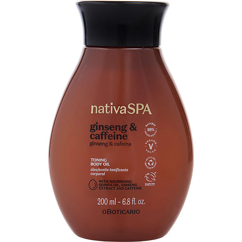 Nativa Spa Nativa Spa Ginseng & Caffeine Toning Body Oil --200Ml/6.8Oz