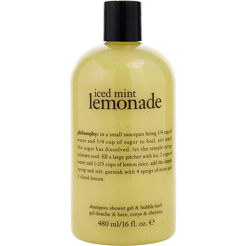 Philosophyphilosophyiced Mint Lemonade Shampoo, Shower Gel & Bubble Bath  --480Ml/16Oz