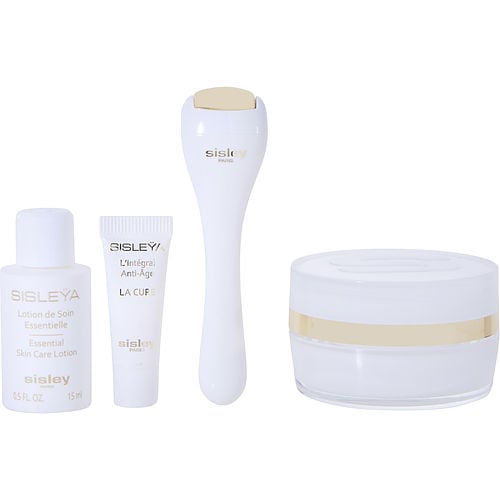 Sisleysisleysisleya L'Integral Anti-Age Eye And Lip Contour Cream Discovery Set: Sisleya L'Integral Anti-Age Eye And Lip Contour Cream 15Ml +  Sisleya Essential Skin Care Lotion 15Ml + L'Int脙漏Gral Anti-Age La Cure 2Ml + Massage Tool --4Pcs