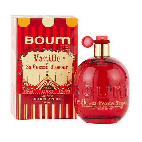 Jeanne Arthesboum Vanille Sa Pomme D'Amoureau De Parfum Spray 3.3 Oz & Perfumed Body Lotion 1.7 Oz  & Lip Gloss 0.27 Oz