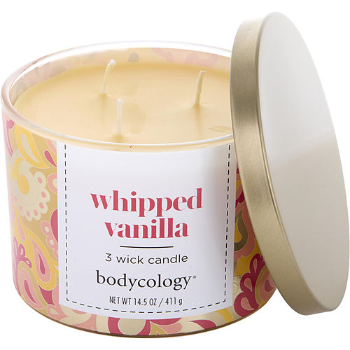 Bodycologybodycology Whipped Vanilla3 Wick Candle 14.5 Oz