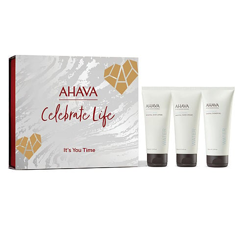 Ahavaahavacelebrate Life It'S You Time Set: Deasea Water Mineral Body Lotion + Hand Cream + Shower Gel --3X100Ml/3.4Oz