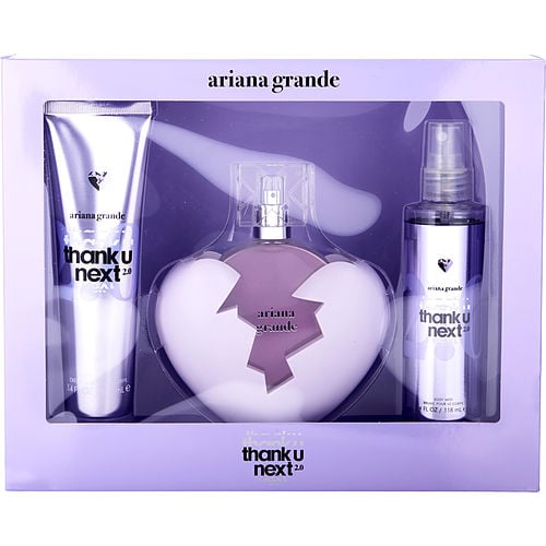 Ariana Grandeariana Grande Thank U Next 2.0Eau De Parfum Spray 3.4 Oz & Body Mist 4 Oz & Body Souffle 3.4 Oz