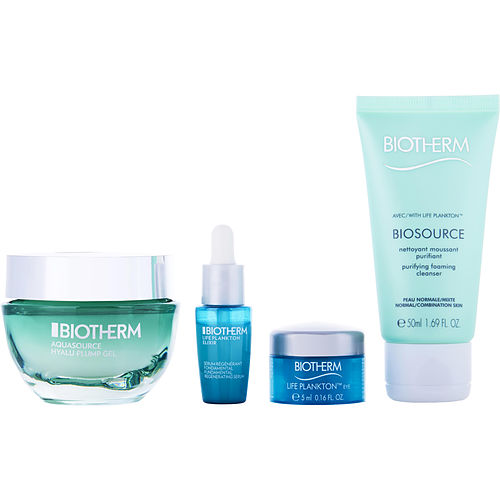 Biothermbiothermbiosource Gift Set: Aquasource Hyalu Plump Gel 50Ml + Life Plankton Biosource 50Ml + Life Plankton Elix脙颅R 7Ml + Life Plankton Eye 5Ml --4Pcs