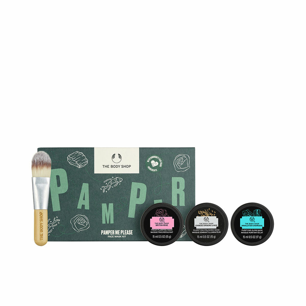 Unisex Cosmetic Set The Body Shop FACE MASK 4 Pieces