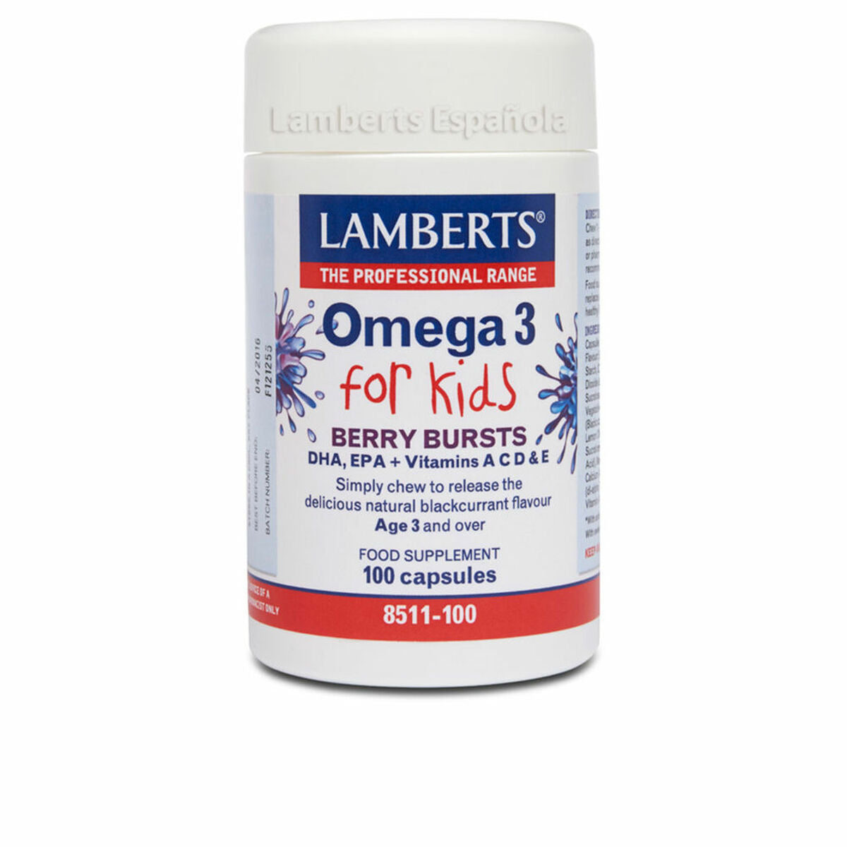 Food Supplement Lamberts   Children's Omega 3 100 Units