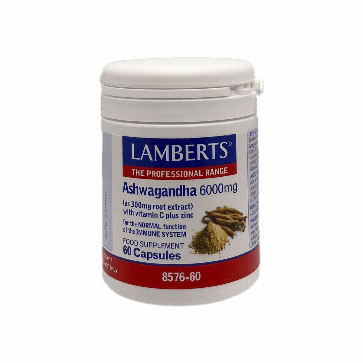 Food Supplement Lamberts Ashwagandha 60 Units