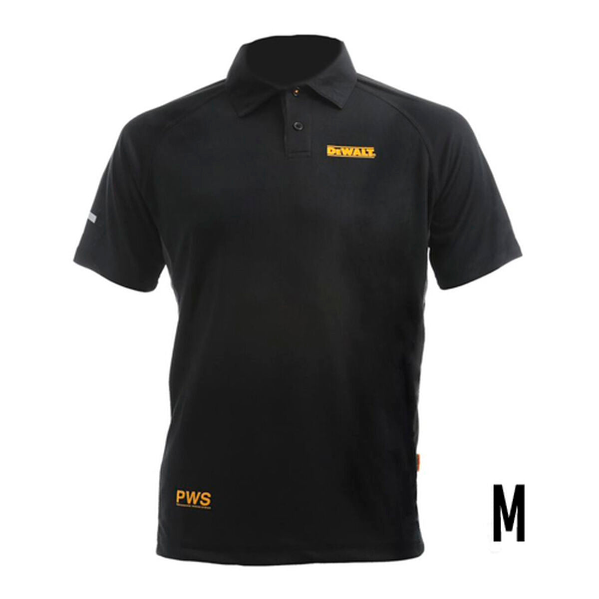 Short Sleeve Polo Shirt Dewalt Black 12