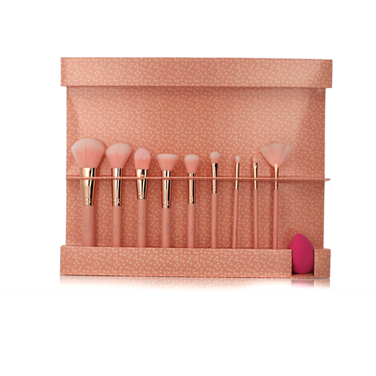 Set of Make-up Brushes Q-KI Cosmetics 9 Pieces