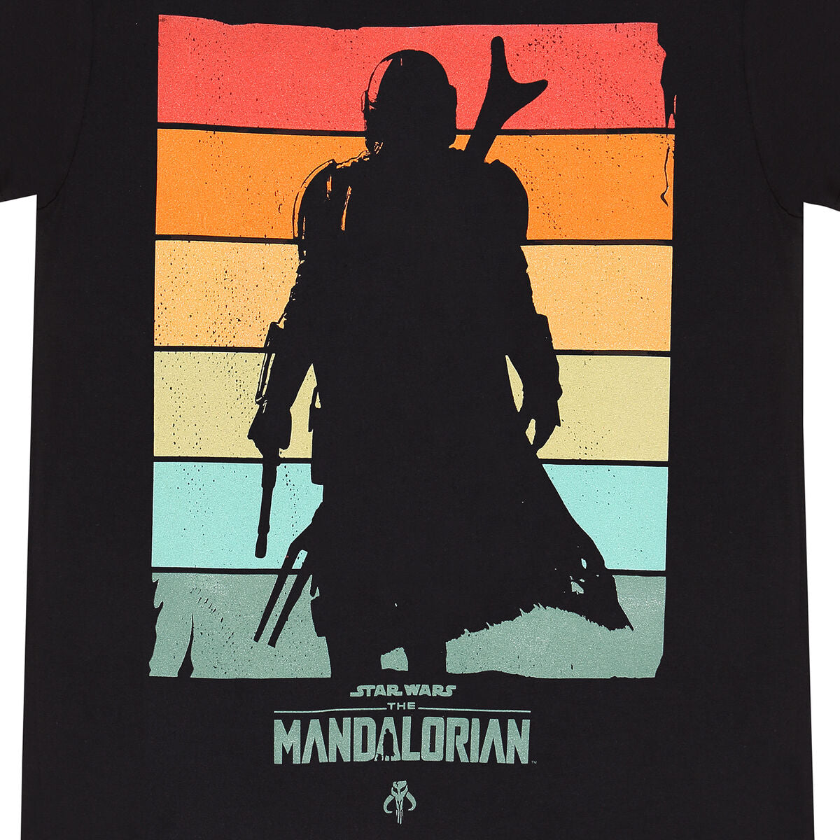 Short Sleeve T-Shirt The Mandalorian Spectrum Black Unisex