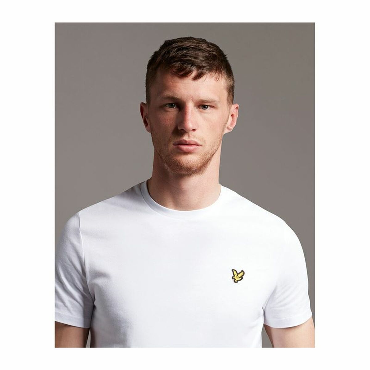 Men’s Short Sleeve T-Shirt Lyle & Scott V1-Plain White Men