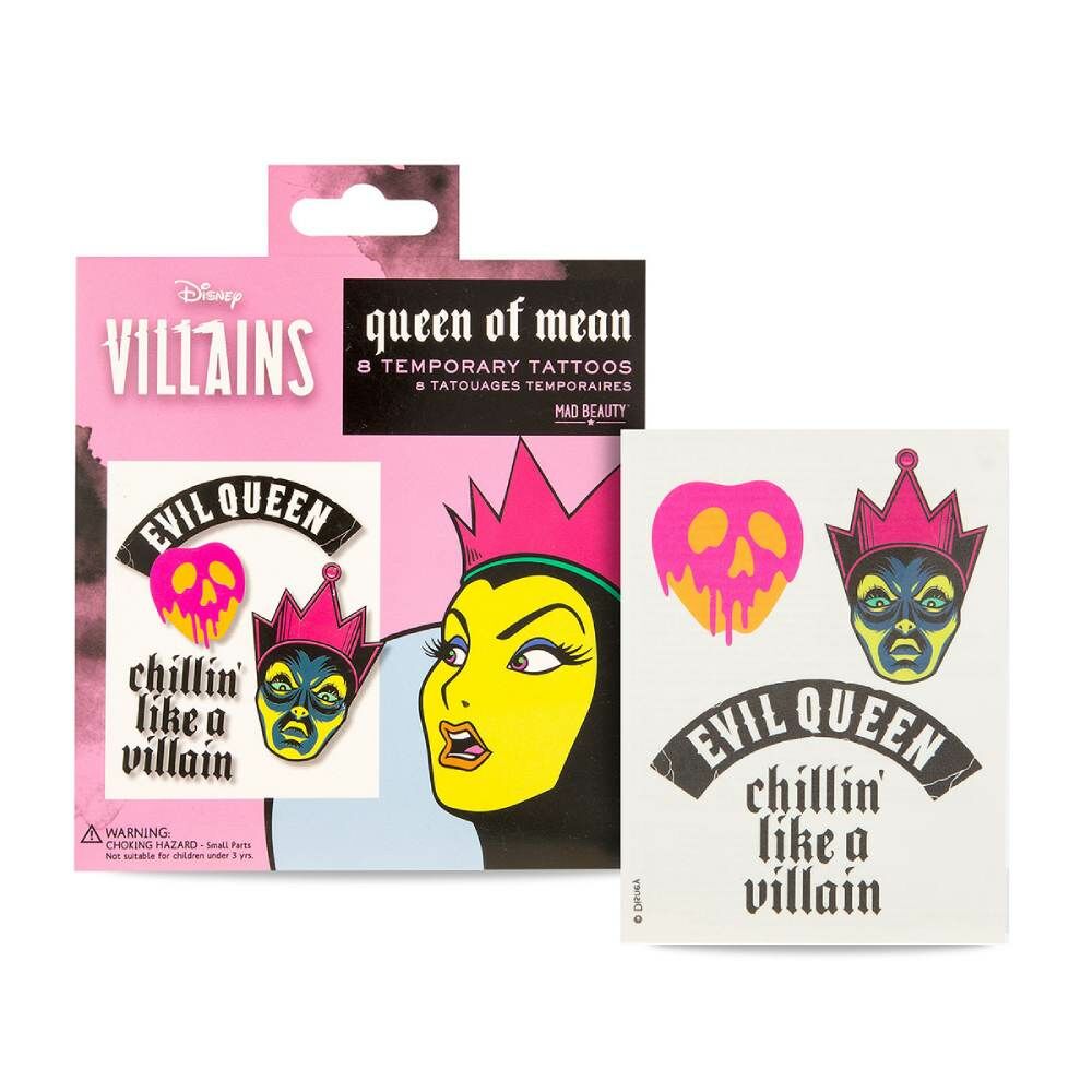 Temporary Tattoos Mad Beauty Disney Villains Evil Queen