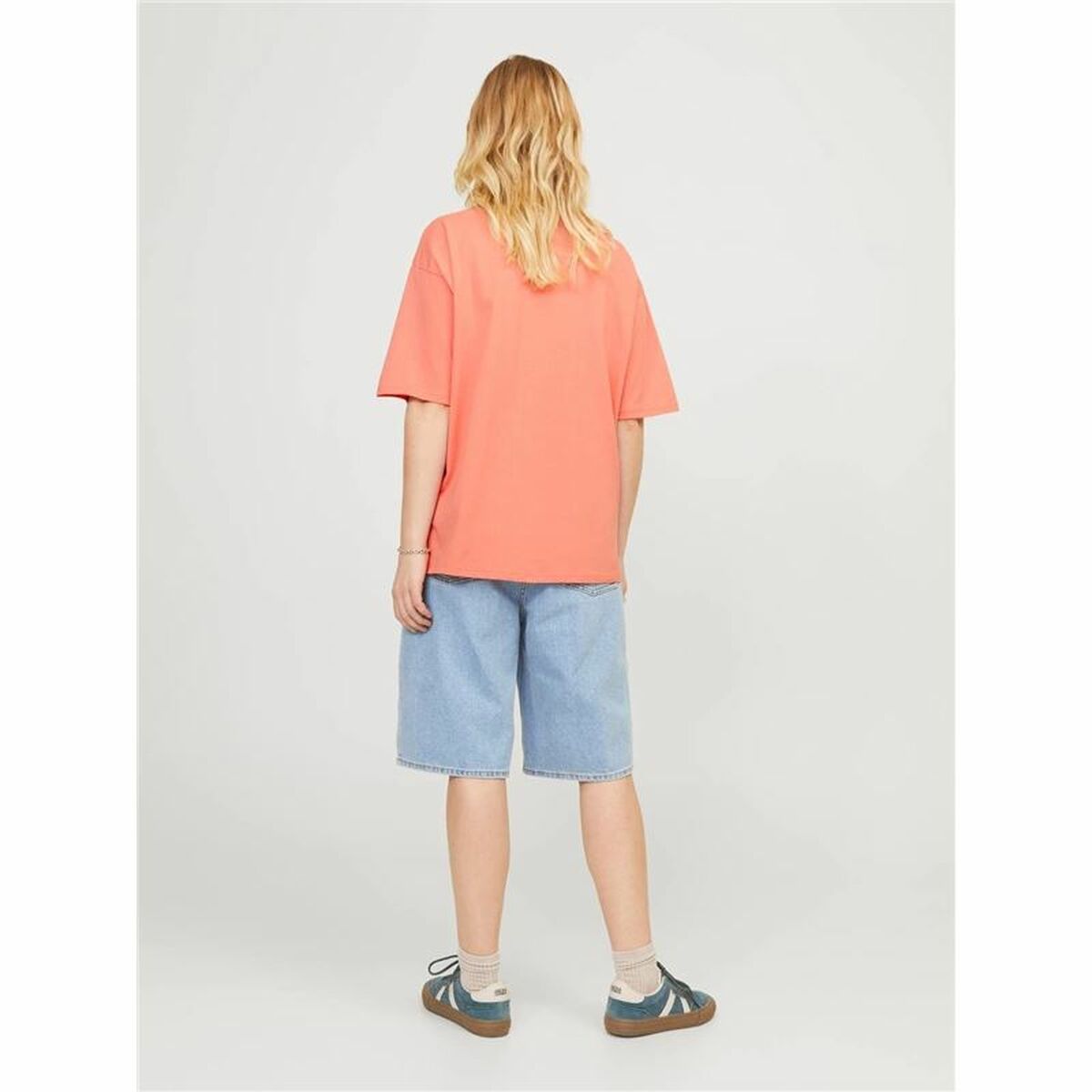 Women’s Short Sleeve T-Shirt Jack & Jones Jxpaige Orange