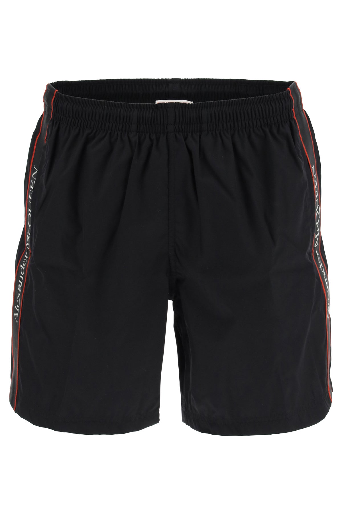 Alexander Mcqueen Alexander Mcqueen swimtrunks with logo selvedge