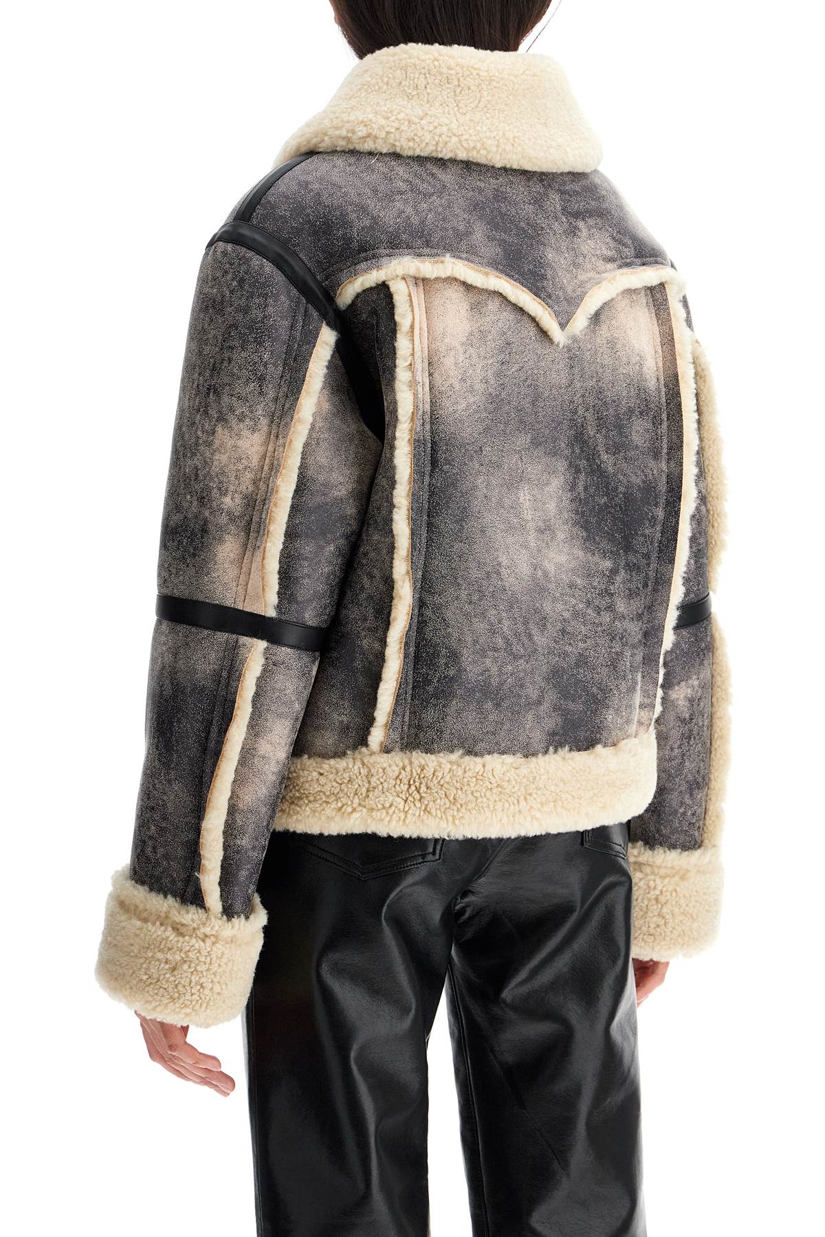 Stand Studio lessie faux shearling jacket