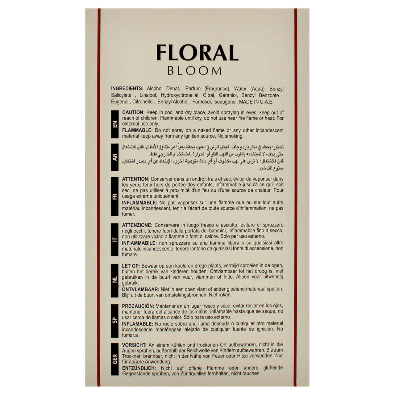 MAISON ALHAMBRA FLORAL BLOOM EDP 3.4 W-3