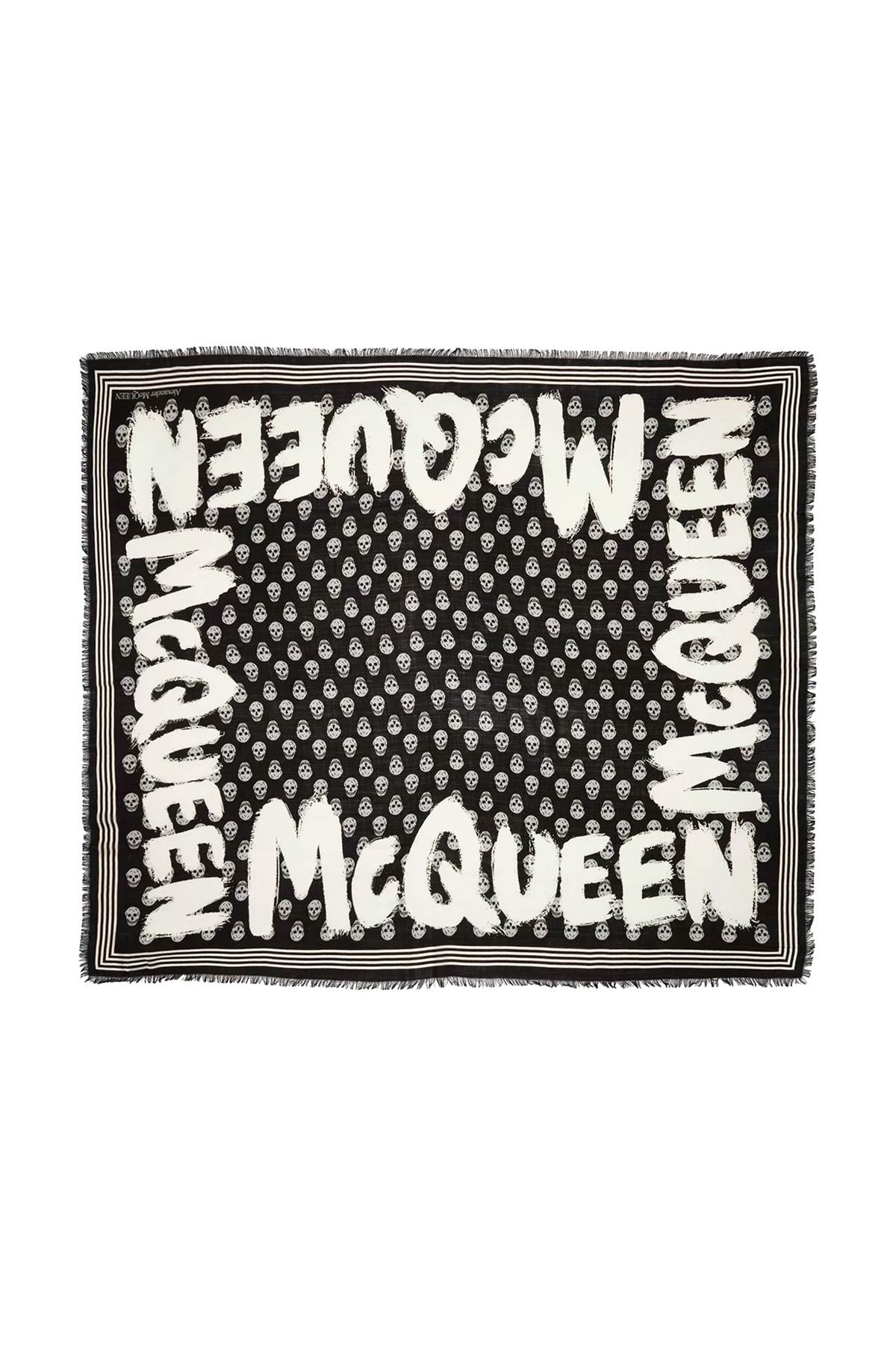 Alexander Mcqueen Alexander Mcqueen graffiti biker scarf