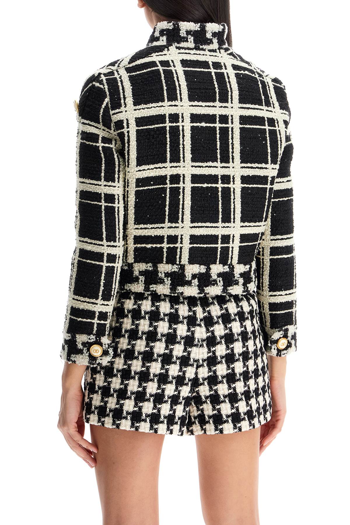 Valentino Garavani "macro check tweed jacket for