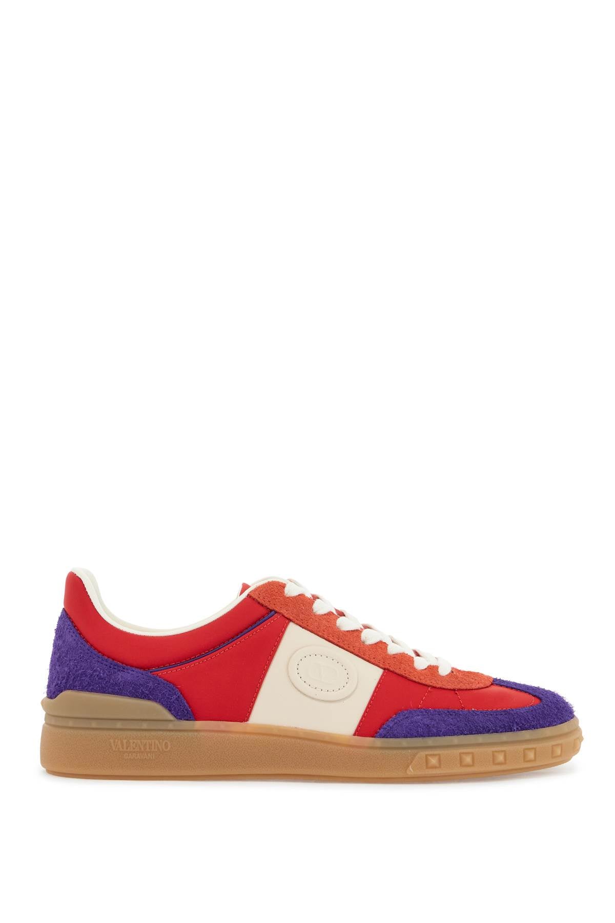 Valentino Garavani purple women's sneakers in polyester and suede