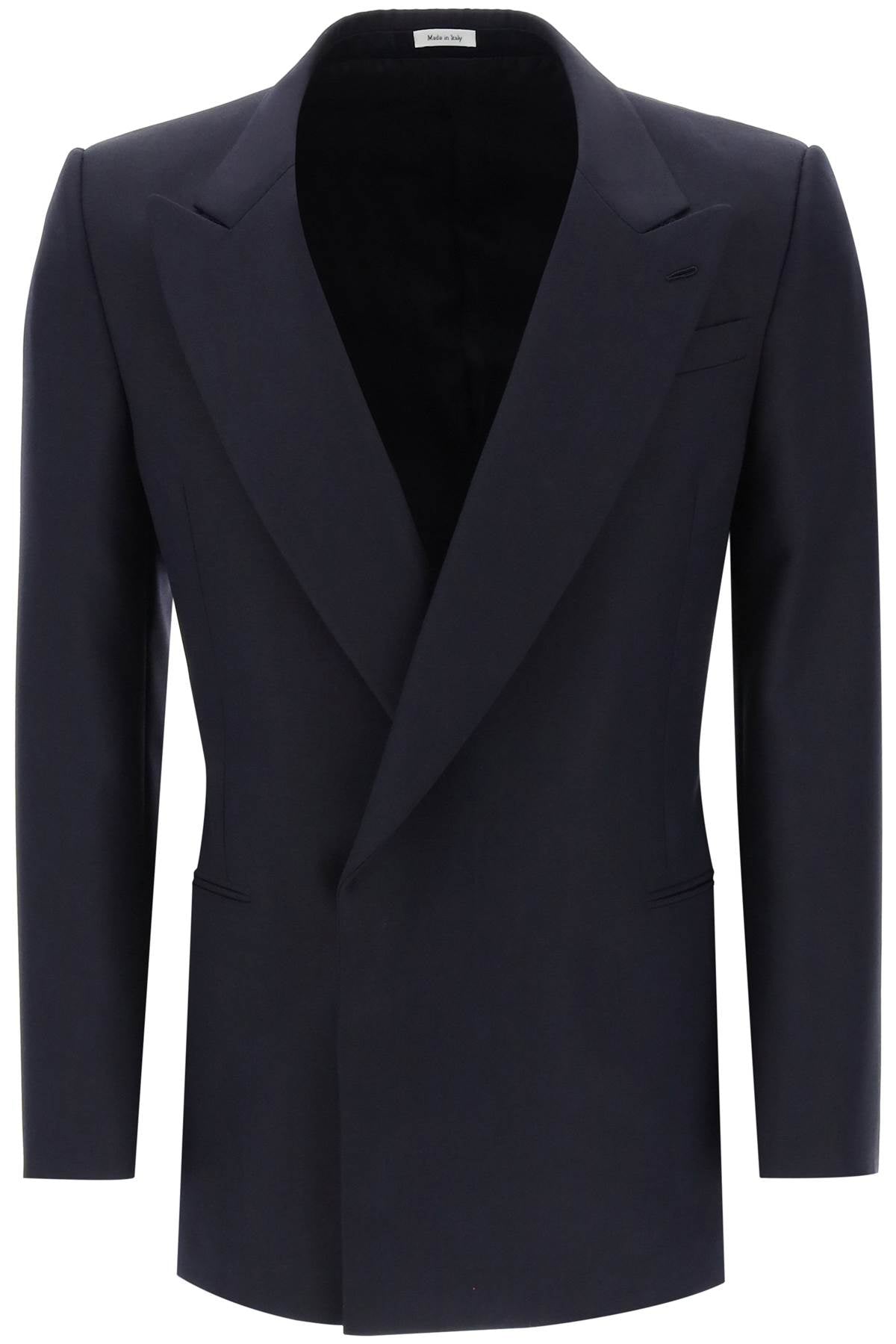 Alexander Mcqueen Alexander Mcqueen wool and mohair double-breasted blazer